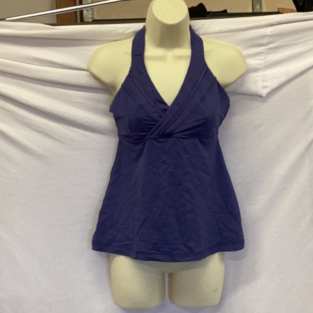 Lululemon purple, V-neck racer tank top.